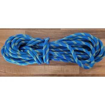 Lano PA s jádrem 11 mm - 15 m - modrá + žlutá (Umělé lano s jádrem 11 mm - 15 m )