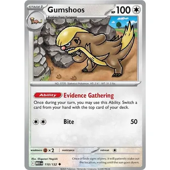 Karetní hra Gumshoos 110/132 - Mega Evolution Typ karty: Non-Holo