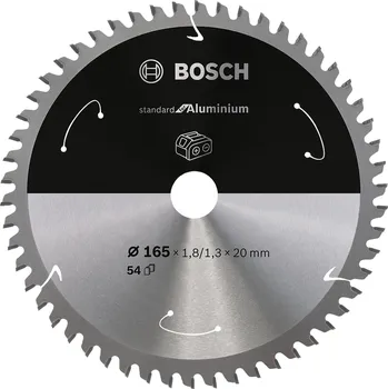 Příslušenství k pile Bosch Standard for Aluminium AKU 165×20×1,3 mm – pilový kotouč 54 zubů