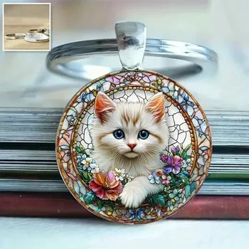 Přívěsek na klíče s kočkou