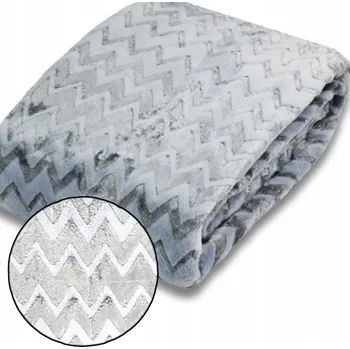 Prostěradlo Deka 160x200 Přehoz Cikcak Mikrovlákno Měkká