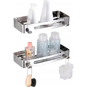 Obraz SPRCHOVÁ POLIČKA LOFT Polish Nerezová ocel 2ks