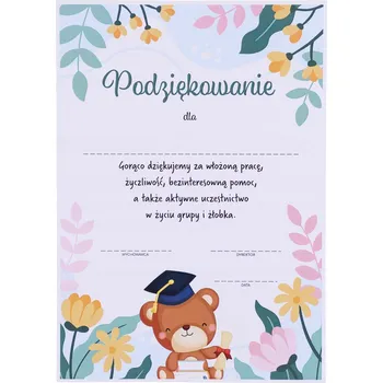 DIPLOM - PODĚKOVÁNÍ RODIČŮM - JASLE / A4