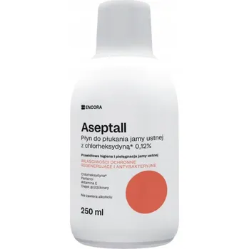 Ústní voda Aseptall Ústní voda s chlorhexidinem 0,12 %, 250 ml