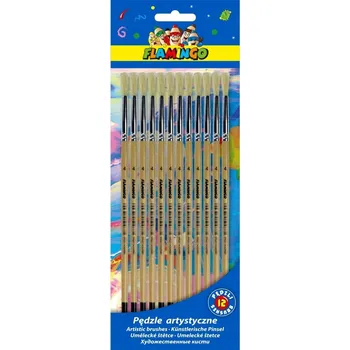 Umělecký štětec Kulaté štětce Flamingo