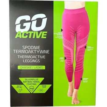 Dámské termoaktivní spodní prádlo - legíny GO ACTIVE růžové, vel. L/XL