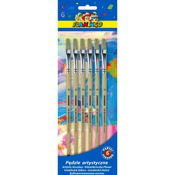 Umělecký štětec Ploché štětce Flamingo