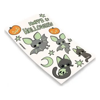 Karnevalový kostým Halloweenská svítící tetování