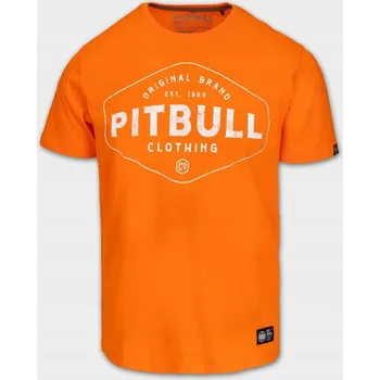 Pánské tričko PITBULL WEST COAST PÁNSKÉ TRIČKO TRIČKO PITBULL CO. ORANŽOVÉ M