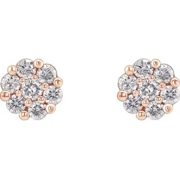 Náušnice Elegantní diamantové náušnice Flowu