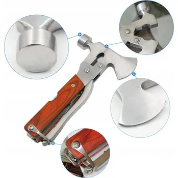 Multifunkční nůž NEZBYTNÁ VÝBAVA ŘIDIČE MULTITOOL NÁŘADÍ VÍCEÚČELOVÁ SEKERA KLADIVO