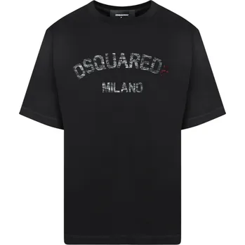Pánské tričko DSQUARED2 Faded Black tričko M Černá
