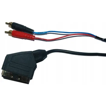 Audio kabel Kabel Euro konektor <-- 2x RCA audio-video, 0,9 m