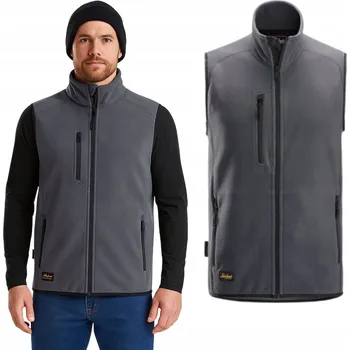 Pánská vesta Snickers Fleecová vesta Polartec - Ocelově šedá