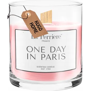 Svíčka LA PERRIERE ONE DAY IN PARIS PŘÍRODNÍ SÓJOVÁ VONNÁ SVÍČKA VE SKLE
