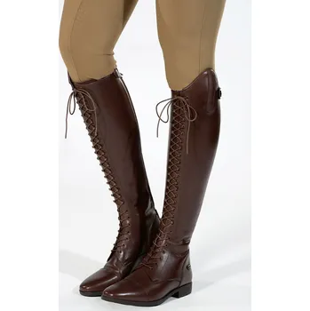 Jezdecká obuv HKM Boty jezdecké Elegant Lace HKM, standardní lýtko, dámské, hnědé 42