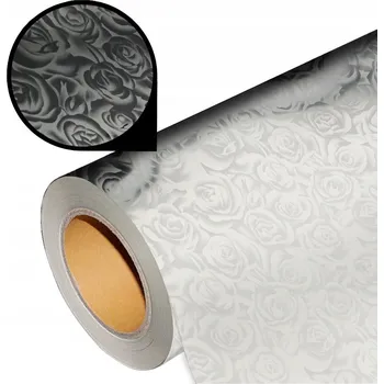 Flexibilní Fólie SFO-125 s růžovým vzorem, stříbrná, 1m.