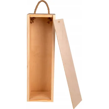 Obraz Krabička na víno Fenwit hnědá dřevěná