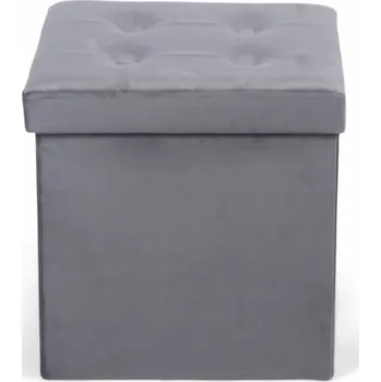 Nákupní taška Pouf Domoletti, šedý, 38 cm x 38 cm x 38 cm