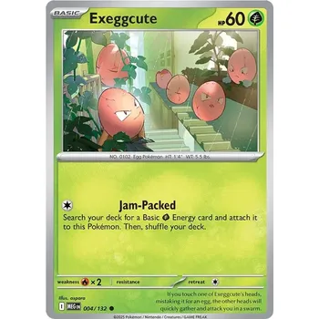 Sběratelská karetní hra Exeggcute 004/132 - Mega Evolution Typ karty: Non-Holo