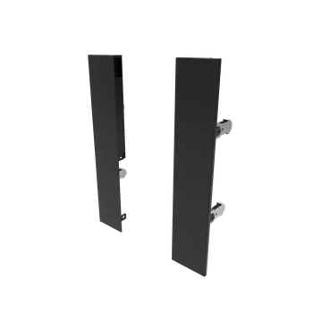 Nábytkové kování Cemux H Box SLIM držák čelního panelu H199 mm černý