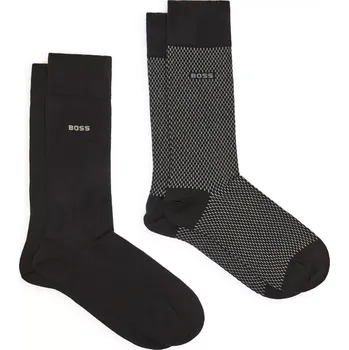 Pánské ponožky Ponožky Boss 50487872 černá, 2pack velikost 39-42