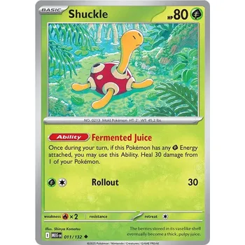 Sběratelská karetní hra Shuckle 011/132 - Mega Evolution Typ karty: Non-Holo