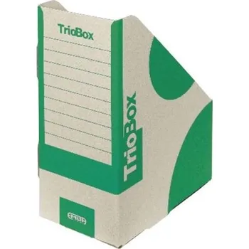 Archivační box Stojan na časopisy Emba Trio - A4, 13 cm, zelený, 1 ks