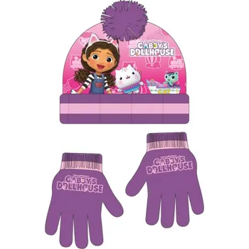 Čepice Cerdá Zimní set Gabby's Dollhouse 6-10 let