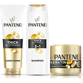 Kosmetická sada PANTENE Pro-V Thick & Strong Set 900 ml