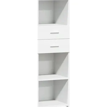 Koupelnový nábytek Skříň bílá 40x42,5x124 cm dřevěná