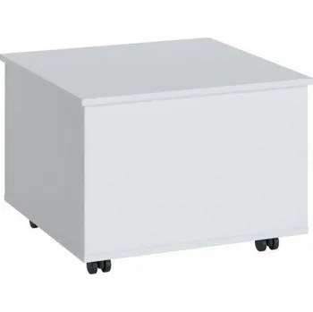 Konferenční stolek Stolek Meble Wójcik obdélníkový 60,6 x 60,6 x 45 cm bílý