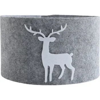 Vánoce Vánoční obal pod stromek se sobem, šedý