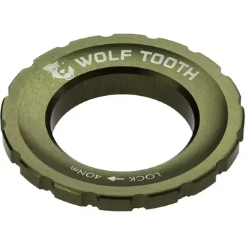 Brzda na kolo Matice kotouče WOLF TOOTH Centerlock Rotor olive