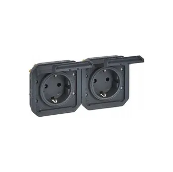 Elektrická zásuvka Legrand šedá nástěnná Elektrická Zásuvka