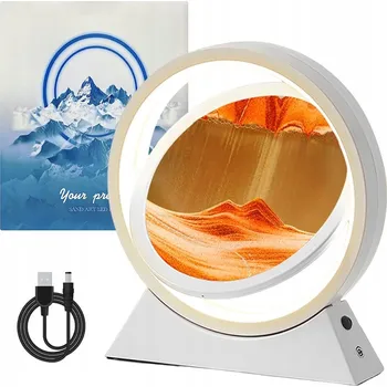 Obraz DYNAMICKÝ PÍSEK SCAPE POHYBLIVÝ 3D OBRAZ SAND ART S LED OSVĚTLENÍM 10 PALCŮ DÁREK