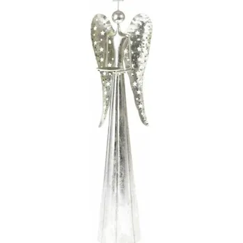 Vánoční dekorace Casa de Engel Home Kovový anděl se svícnem, 0/4 Fialová UNI (2814673)