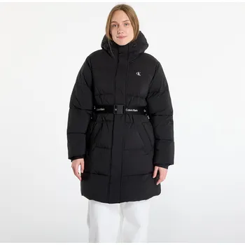 Dámský kabát Kabát Calvin Klein Jeans Belted Midweight Coat Black M