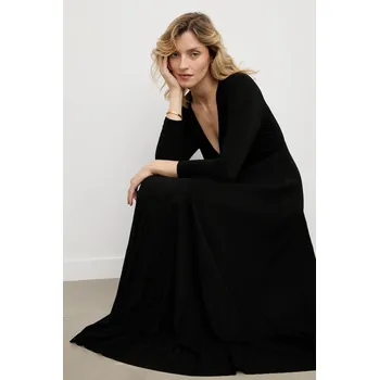 Dámské šaty Šaty Answear.LAB černá barva, maxi 53876 99X, vel. XS