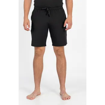 Pánské pyžamo TallGuys Pánské prodloužené pyžamo | Kraťasy | Deep black Velikost: 4XL, Délka kalhot: LONG