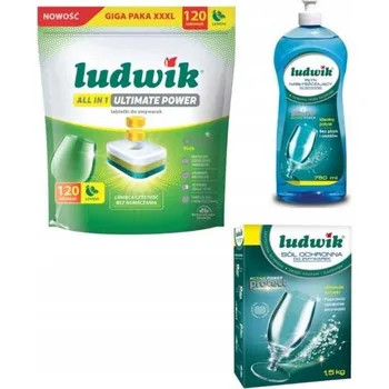 Přípravek do myčky Sada Tablety + Sůl + Leštidlo Ludwik ALL In