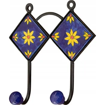 Věšák Keramický háček věšákový 155 mm DAISY dvojitý