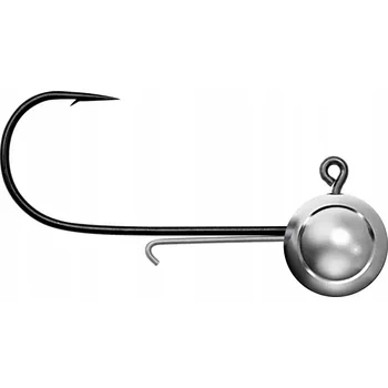 Jigová hlavička Jaxon Sumato Black Slim Micro s přídavným očkem na háček #6 4g 3 ks