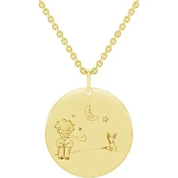 Přívěsek Zlatý přívěsek Malý princ s liškou a gravírem