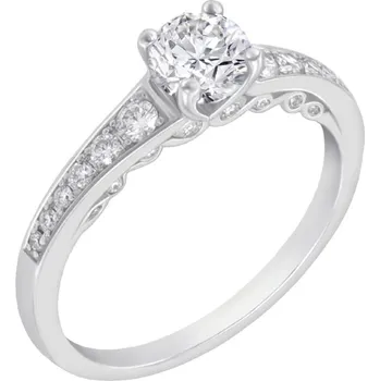 Prsten Vintage zásnubní prsten s moissanitem a lab-grown diamanty Amora