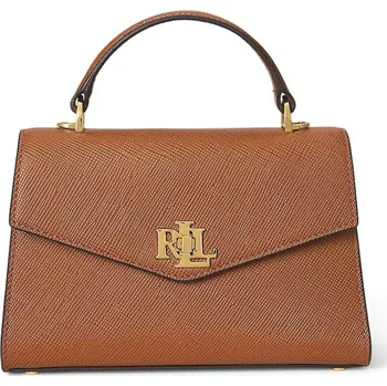 Kabelka Kožená kabelka Lauren Ralph Lauren hnědá barva, 431966765 88X, vel. ONE SIZE