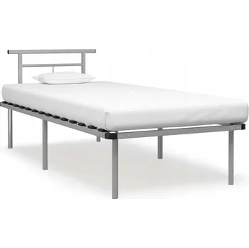 Postel Jednolůžková kovová postel Zakito Home 90x200 cm, odstíny šedé