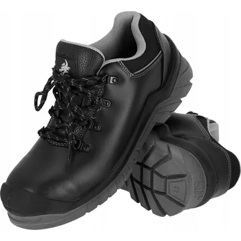 Pracovní obuv Bezpečnostní polobotky z buvolí kůže Reis BOLD-P B vel. 40