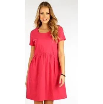 Dámské šaty Dámské růžové šaty Litex 5F079 tmavě růžová S