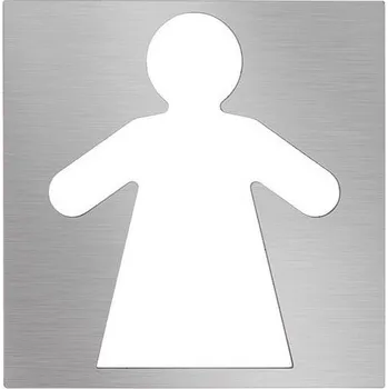 Venkovní osvětlení Ikona Ženy 12x12 cm nerez/stříbrná